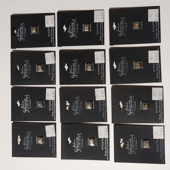 Italian Charm Bracelet Collection By Friends Charm Lot of 12 - Picture 1 of 9